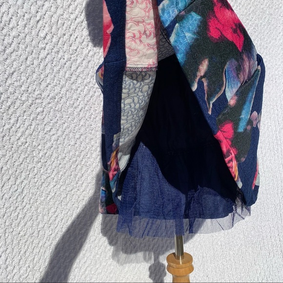 NWT Small L’atiste Floral Off Shoulder Cap Sleeve Mini Dress Prom Hoco Wedding - Picture 7 of 12